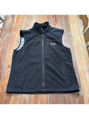 Mountain Hardwear Fleece Zip Up Vest Black Large